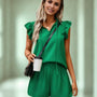 Ropa de moda, Outfit mujer, conjuntos frescos,  conjuntos de pantalón, conjuntos comodos, conjuntos casuales,  conjuntos,  conjunto mujer,  Conjunto de pantalón y blusa, conjunto corto,  conjunto con pantalón largo,  conjuntos casuales, conjuntos de pantalón corto, conjuntos verdes, 