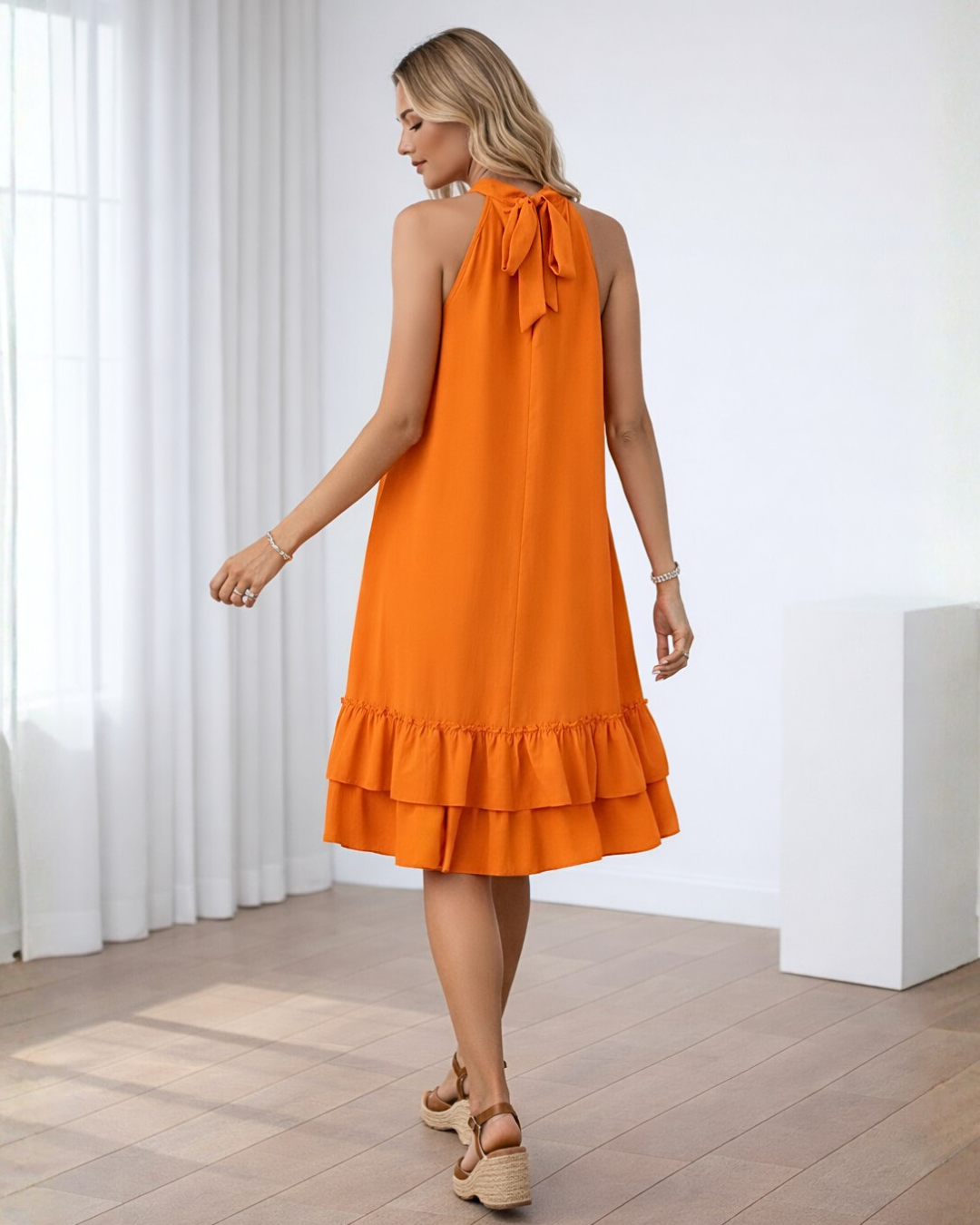 Vestidos mujer, Vestidos fiesta, Vestidos elegantes, Vestidos cortos, Vestidos casuales, Vestido corto, Vestido, Ropa de moda, Outfit mujer, vestidos naranja