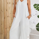 Ropa de moda,  Outfit mujer,  Enterizos Largos, Enterizos frescos, Enterizos elegantes, Enterizos cómodos, Enterizos casuales, Enterizos bonitos, Enterizos, Enterizo mujer, Enterizo largo, enterizos versatiles,  Enterizos largos unicolor, enterizos largos blancos,