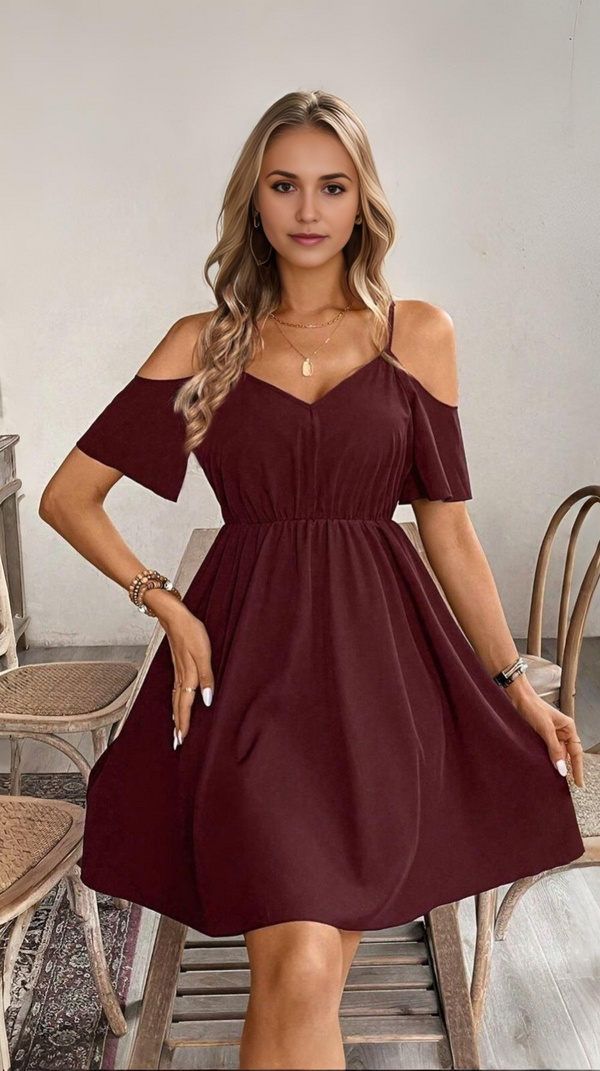Vestidos mujer,  Vestidos elegantes,  Vestidos cortos,  Vestidos casuales,  vestidos,  Vestido corto,  Vestido,  Ropa de moda,  Outfit mujer, Vestidos vinotintos,