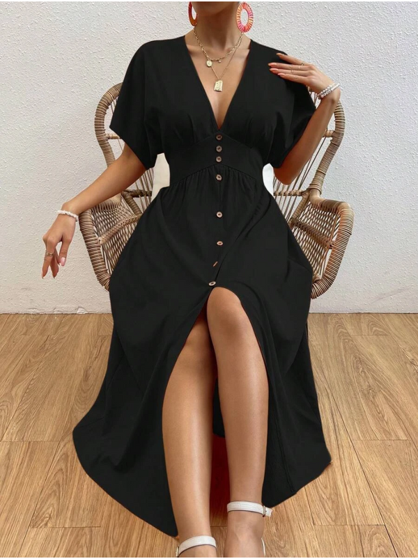 Vestidos mujer, Vestidos largos elegantes, Vestidos formales, Vestidos elegantes, Vestidos casuales, vestidos, vestido largo, Vestido, Ropa de moda, Outfit mujer, Vestido negro,