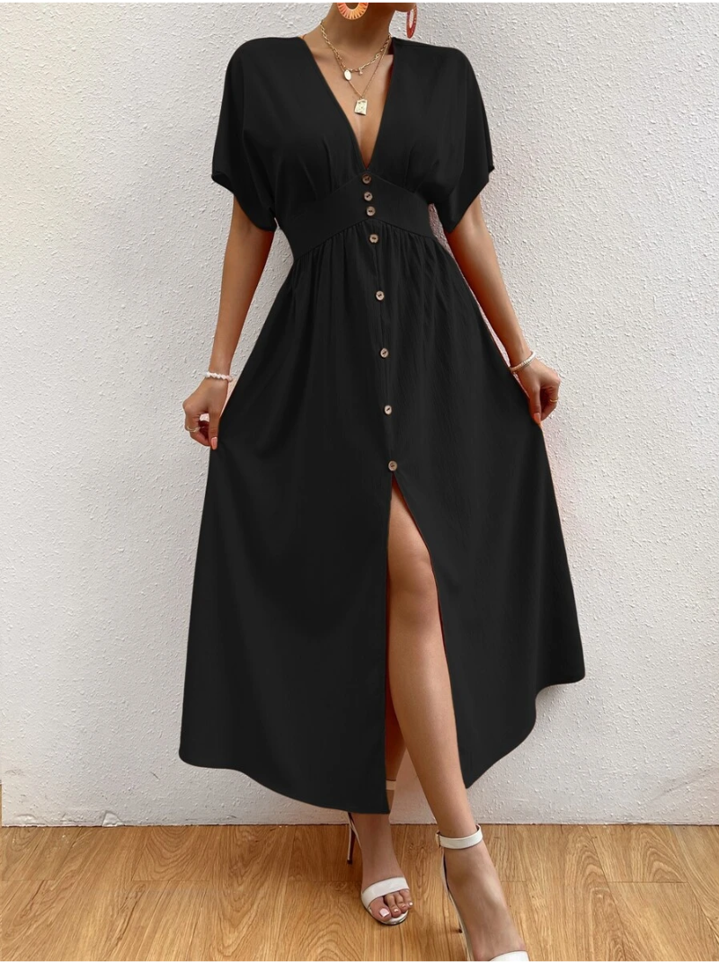 Vestidos mujer, Vestidos largos elegantes, Vestidos formales, Vestidos elegantes, Vestidos casuales, vestidos, vestido largo, Vestido, Ropa de moda, Outfit mujer, Vestido negro,