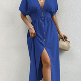 Vestidos mujer,  Vestidos largos elegantes,  Vestidos formales,  Vestidos elegantes,  Vestidos casuales,  vestidos,  vestido largo,  Vestido,  Ropa de moda,  Outfit mujer,  Vestido Azul, 