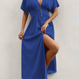 Vestidos mujer,  Vestidos largos elegantes,  Vestidos formales,  Vestidos elegantes,  Vestidos casuales,  vestidos,  vestido largo,  Vestido,  Ropa de moda,  Outfit mujer,  Vestido Azul, 
