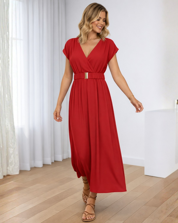  Vestidos mujer,  Vestidos largos elegantes,  Vestidos formales,  Vestidos elegantes,  Vestidos casuales,  vestidos,  vestido largo,  Vestido,  Ropa de moda,  Outfit mujer,  Vestido elegante,  Vestido rojo