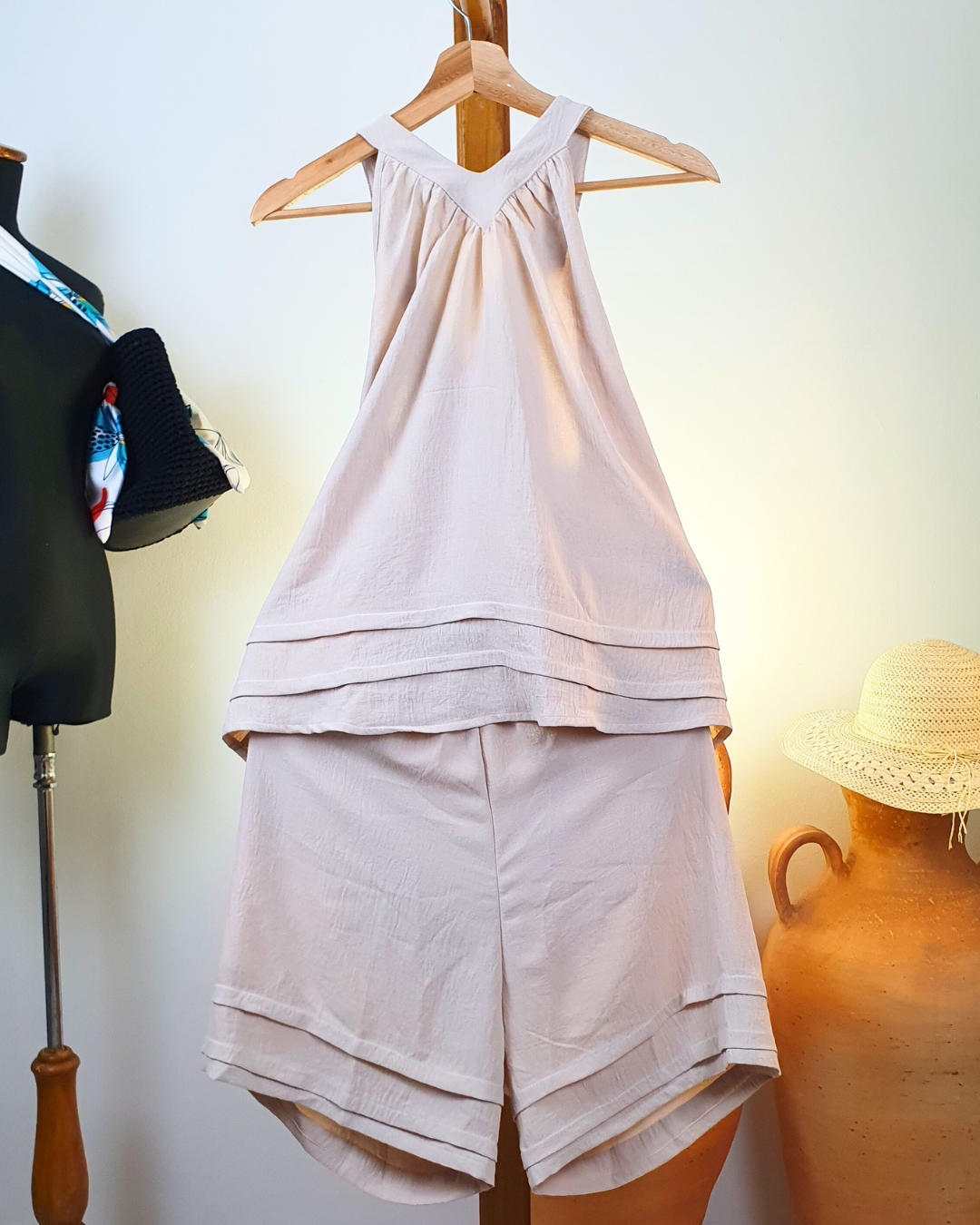 Conjunto de Blusa y Pantalón Corto Pradera - OUTLET