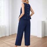 Ropa de moda, Outfit mujer, conjuntos frescos,  conjuntos de pantalón, conjuntos comodos, conjuntos casuales,  conjuntos,  conjunto mujer,  Conjunto de pantalón y blusa, conjunto corto,  conjunto con pantalón largo, conjuntos azules
