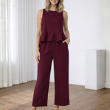 Ropa de moda, Outfit mujer, conjuntos frescos,  conjuntos de pantalón, conjuntos comodos, conjuntos casuales,  conjuntos,  conjunto mujer,  Conjunto de pantalón y blusa, conjunto corto,  conjunto con pantalón largo, conjunto vinotinto