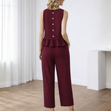 Ropa de moda, Outfit mujer, conjuntos frescos,  conjuntos de pantalón, conjuntos comodos, conjuntos casuales,  conjuntos,  conjunto mujer,  Conjunto de pantalón y blusa, conjunto corto,  conjunto con pantalón largo, conjunto vinotinto