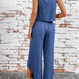 Ropa de moda, Outfit mujer, conjuntos frescos,  conjuntos de pantalón, conjuntos comodos, conjuntos casuales,  conjuntos,  conjunto mujer,  Conjunto de pantalón y blusa, conjunto corto,  conjunto con pantalón largo,  conjuntos azules,