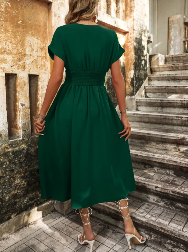 Mujer con vestido hotsell