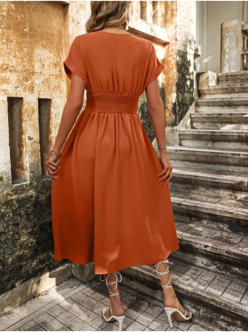 Vestidos mujer,  Vestidos largos elegantes,  Vestidos formales,  Vestidos elegantes,  vestidos,  vestido largo,  Vestido elegante,  Vestido,  Ropa de moda,  Outfit mujer,  Vestido formal,  Vestido Naranja,