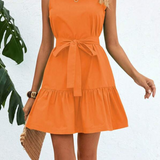 Vestidos elegantes,  Vestidos cortos,  Vestidos casuales,  vestidos,  Vestido corto,  Vestido,  Ropa de moda,  Outfit mujer,  Vestidos mujer,  vestido mujer,  Vestido elegante,  Vestidos de moda,  Vestido casual,  Vestido Naranja,  Vestidos Naranjas,