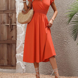 Vestidos mujer,  Vestidos largos elegantes,  Vestidos formales,  Vestidos elegantes,  vestidos,  vestido largo,  Vestido formal,  Vestido elegante,  Vestido,  Ropa de moda,  Outfit mujer,  Vestidos de moda,  Lanzamiento,  Vestido naranja,  Vestidos naranjas,