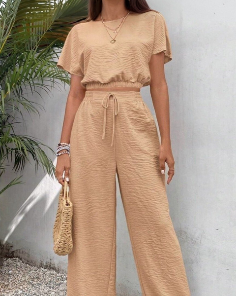 Ropa de moda, Outfit mujer, conjuntos frescos,  conjuntos de pantalón, conjuntos comodos, conjuntos casuales,  conjuntos,  conjunto mujer,  Conjunto de pantalón y blusa, conjunto corto,  conjunto con pantalón largo, conjunto con pantalón largo caqui, 