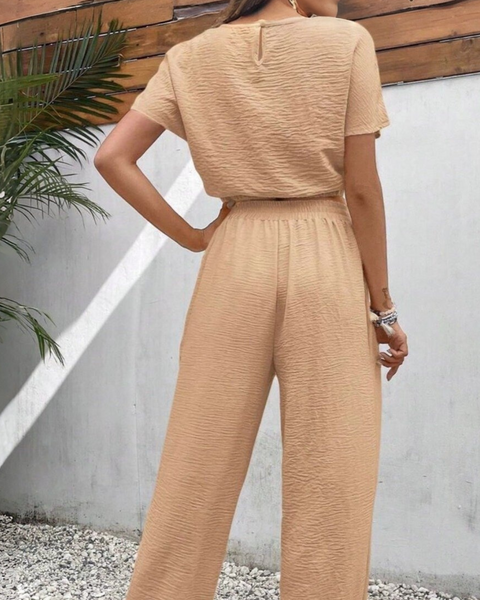 Ropa de moda, Outfit mujer, conjuntos frescos,  conjuntos de pantalón, conjuntos comodos, conjuntos casuales,  conjuntos,  conjunto mujer,  Conjunto de pantalón y blusa, conjunto corto,  conjunto con pantalón largo, conjunto con pantalón largo caqui, 