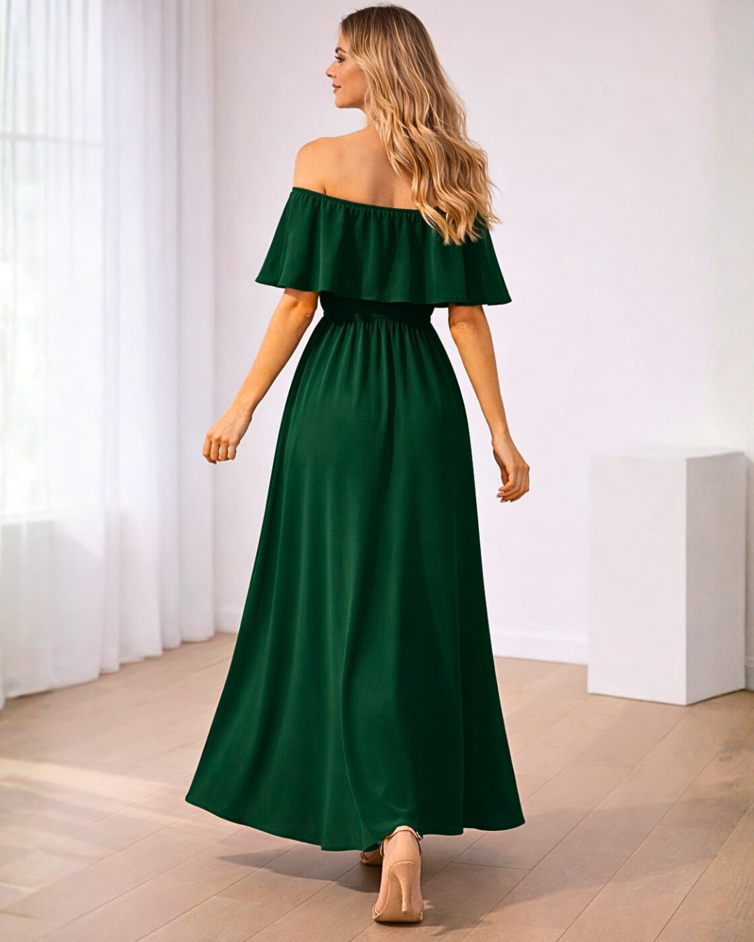 Vestidos mujer, atributo, atributo.co, Vestidos elegantes, Vestidos largo, Vestidos casuales, vestidos, Vestido largo, Vestido, Ropa de moda, Outfit mujer, vestido verde, vestido largo verde
