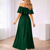 Vestidos mujer, atributo, atributo.co, Vestidos elegantes, Vestidos largo, Vestidos casuales, vestidos, Vestido largo, Vestido, Ropa de moda, Outfit mujer, vestido verde, vestido largo verde