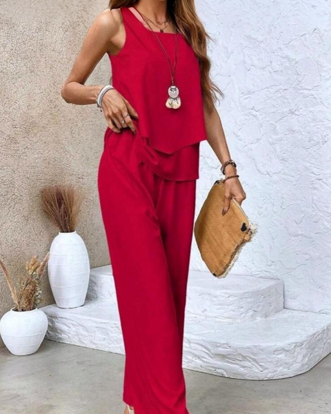 conjuntos frescos,  conjuntos de pantalón, conjuntos comodos, conjuntos casuales,  conjuntos,  conjunto mujer,  Conjunto de pantalón y blusa, conjunto corto,  conjunto con pantalón largo, conjuntos de pantalón rojos,