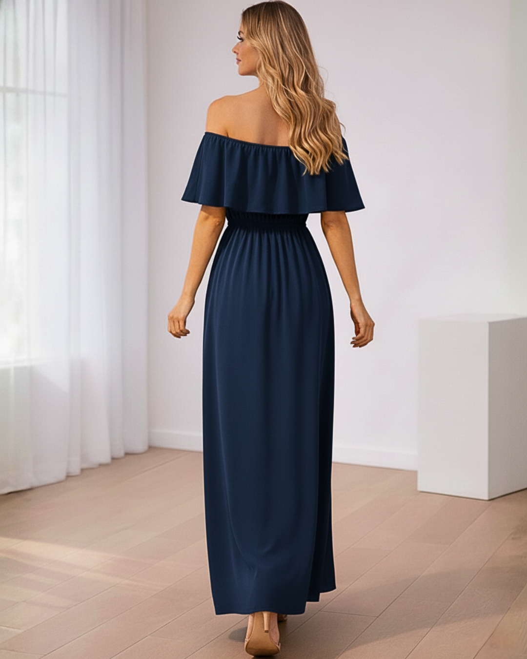 Vestidos mujer, atributo, atributo.co, Vestidos elegantes, Vestidos largo, Vestidos casuales, vestidos, Vestido largo, Vestido, Ropa de moda, Outfit mujer, vestido azul, vestido largo azul