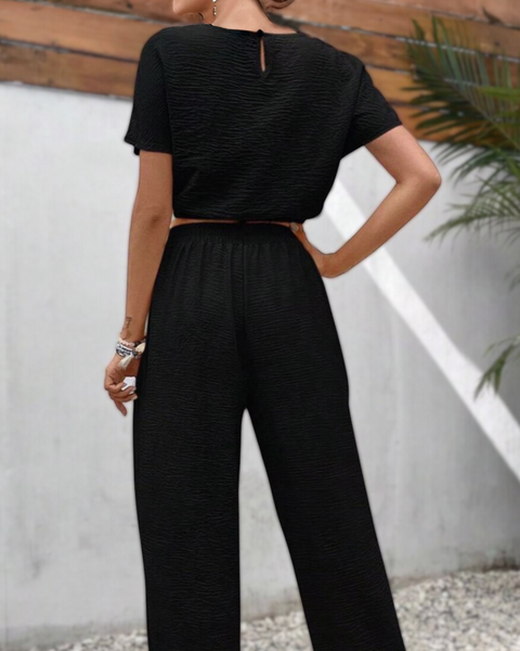 Ropa de moda, Outfit mujer, conjuntos frescos,  conjuntos de pantalón, conjuntos comodos, conjuntos casuales,  conjuntos,  conjunto mujer,  Conjunto de pantalón y blusa, conjunto corto,  conjunto con pantalón largo, conjunto con pantalón largo negro, 