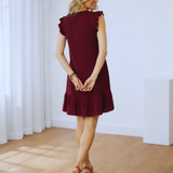 Vestidos mujer,  Vestidos elegantes,  Vestidos de moda,  Vestidos cortos,  Vestidos casuales,  vestidos,  vestido mujer,  Vestido elegante,  Vestido corto,  Vestido casual,  Vestido,  Ropa de moda,  Outfit mujer,  Vestido vinotinto