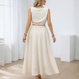 Ropa de moda, Outfit mujer, conjuntos frescos,  conjuntos de falda, conjuntos comodos, conjuntos casuales,  conjuntos,  conjunto mujer,  Conjunto de falda y blusa, conjunto corto,  conjunto con falda larga,  conjunto de falda marfil