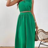 Ropa de moda,  Outfit mujer,  conjuntos frescos,  conjuntos cortos,  conjuntos comodos,  conjuntos casuales,  Conjuntos,  Conjunto Mujer,  Conjunto de falda y blusa,  Conjunto Corto,  conjunto con falda,  Conjunto con falda y blusa verde,  Conjunto verde,