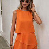 Ropa de moda, Outfit mujer, conjuntos frescos,  conjuntos de pantalón, conjuntos comodos, conjuntos casuales,  conjuntos,  conjunto mujer,  Conjunto de pantalón y blusa, conjunto corto,  conjunto con pantalón corto, conjuntos naranja,