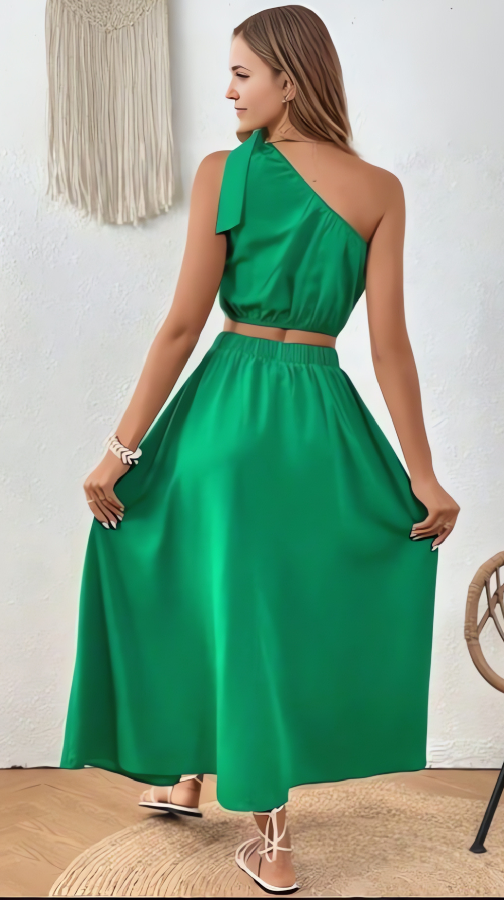 Ropa de moda,  Outfit mujer,  conjuntos frescos,  conjuntos cortos,  conjuntos comodos,  conjuntos casuales,  Conjuntos,  Conjunto Mujer,  Conjunto de falda y blusa,  Conjunto Corto,  conjunto con falda,  Conjunto con falda y blusa verde,  Conjunto verde,