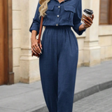 Ropa de moda,  Outfit mujer,  Enterizos Largos, Enterizos frescos, Enterizos elegantes, Enterizos cómodos, Enterizos casuales, Enterizos bonitos, Enterizos, Enterizo mujer, Enterizo largo, enterizos versatiles,  Enterizos largos unicolor, enterizos largos azules,