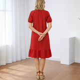 Vestidos mujer, atributo, atributo.co, Vestidos elegantes, Vestidos corto, Vestidos casuales, vestidos, Vestido corto, Vestido, Ropa de moda, Outfit mujer, vestido, vestido corto rojo, vestido rojo