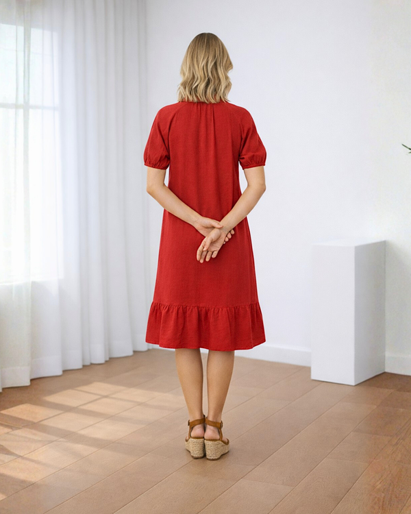 Vestidos mujer, atributo, atributo.co, Vestidos elegantes, Vestidos corto, Vestidos casuales, vestidos, Vestido corto, Vestido, Ropa de moda, Outfit mujer, vestido, vestido corto rojo, vestido rojo