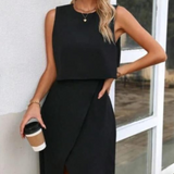Ropa de moda,  Outfit mujer,  Conjuntos largos,  conjuntos frescos,  Conjuntos elegantes,  conjuntos comodos,  conjuntos casuales,  conjuntos,  conjunto mujer,  Conjunto largo,  conjunto elegante,  conjunto con falda,  Conjunto con blusa y falda,   conjunto negro, conjunto con blusa y falda negro,