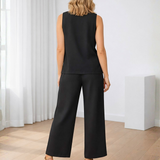 Ropa de moda, Outfit mujer, conjuntos frescos,  conjuntos de pantalón, conjuntos comodos, conjuntos casuales,  conjuntos,  conjunto mujer,  Conjunto de pantalón y blusa, conjunto corto,  conjunto con pantalón largo,  conjuntos negro