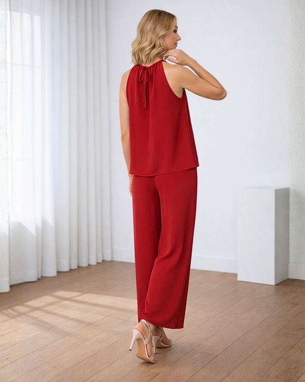 Ropa de moda, Outfit mujer, conjuntos frescos,  conjuntos de pantalón, conjuntos comodos, conjuntos casuales,  conjuntos,  conjunto mujer,  Conjunto de pantalón y blusa, conjunto corto,  conjunto con pantalón largo,  conjuntos rojo
