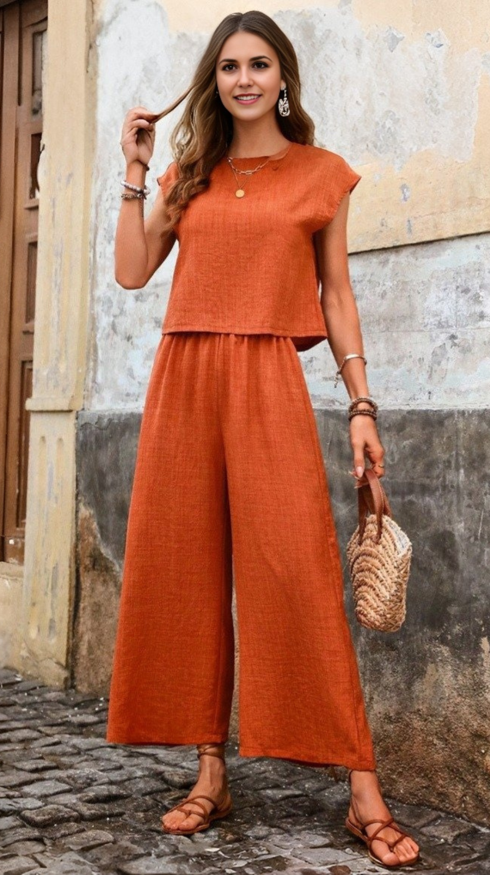 Conjunto de Blusa y Pantalón Vigo – Atributo