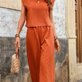 Ropa de moda, Outfit mujer, conjuntos frescos,  conjuntos de pantalón, conjuntos comodos, conjuntos casuales,  conjuntos,  conjunto mujer,  Conjunto de pantalón y blusa, conjunto corto,  conjunto con pantalón largo, 