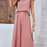 Ropa de moda, Outfit mujer, conjuntos frescos,  conjuntos de pantalón, conjuntos cómodos, conjuntos casuales,  conjuntos,  conjunto mujer,  Conjunto de pantalón y blusa, conjunto corto,  conjunto con pantalón largo, conjuntos negros, conjuntos de pantalón rosado,