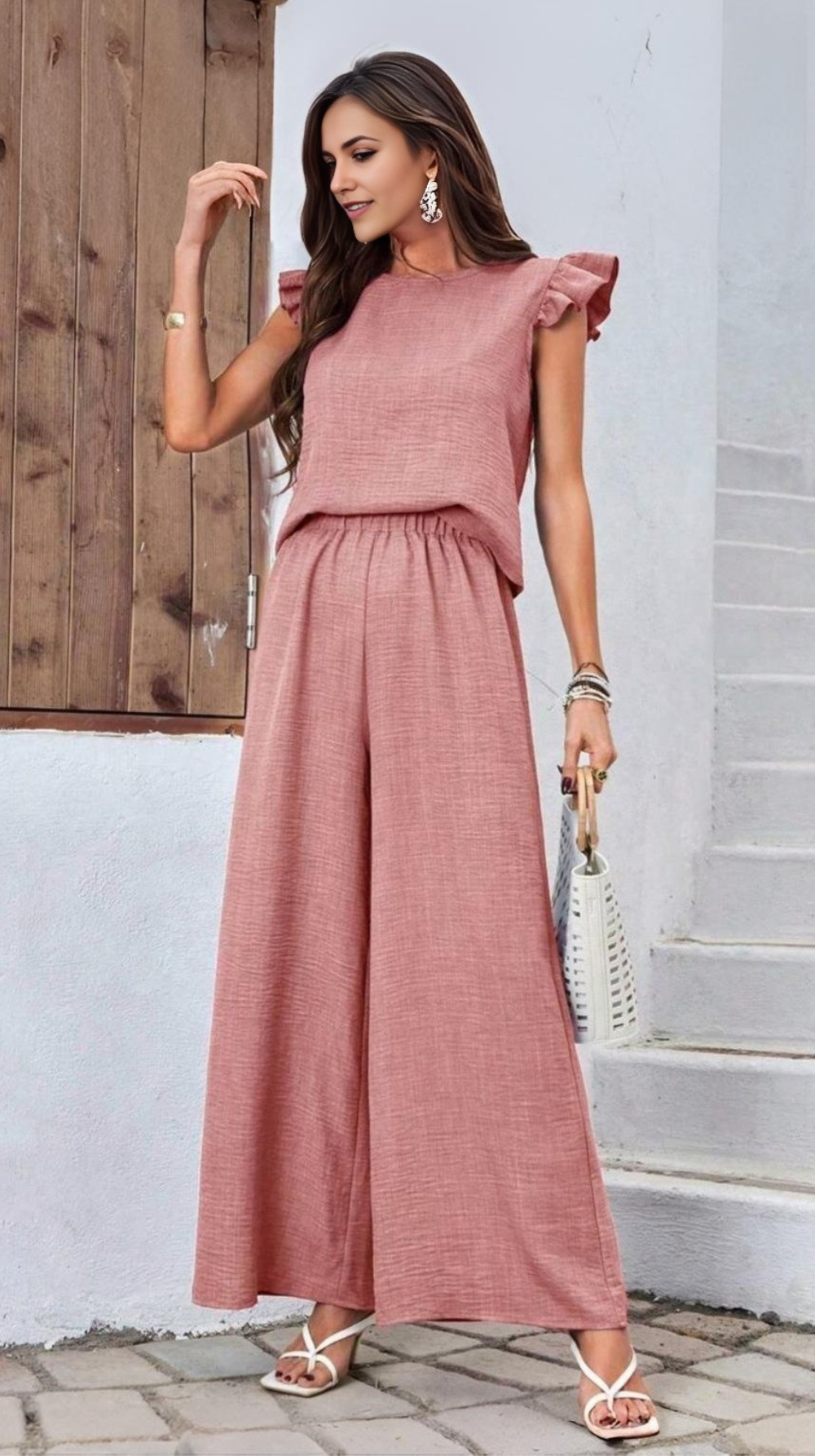 Ropa de moda, Outfit mujer, conjuntos frescos,  conjuntos de pantalón, conjuntos cómodos, conjuntos casuales,  conjuntos,  conjunto mujer,  Conjunto de pantalón y blusa, conjunto corto,  conjunto con pantalón largo, conjuntos negros, conjuntos de pantalón rosado,