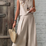 Ropa de moda, Outfit mujer, conjuntos frescos,  conjuntos de pantalón, conjuntos comodos, conjuntos casuales,  conjuntos,  conjunto mujer,  Conjunto de pantalón y blusa, conjunto corto,  conjunto con pantalón largo,  conjuntos  de pantalon beige,