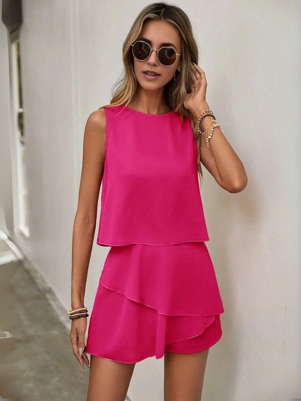 Ropa de moda, Outfit mujer, conjuntos frescos,  conjuntos de pantalón, conjuntos comodos, conjuntos casuales,  conjuntos,  conjunto mujer,  Conjunto de pantalón y blusa, conjunto corto,  conjunto con pantalón corto, conjuntos Fucsia