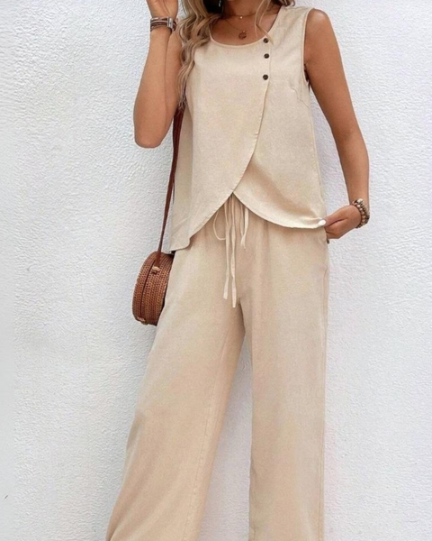 Ropa de moda, Outfit mujer, conjuntos frescos,  conjuntos de pantalón, conjuntos comodos, conjuntos casuales,  conjuntos,  conjunto mujer,  Conjunto de pantalón y blusa, conjunto corto,  conjunto con pantalón largo,  conjuntos beige, 