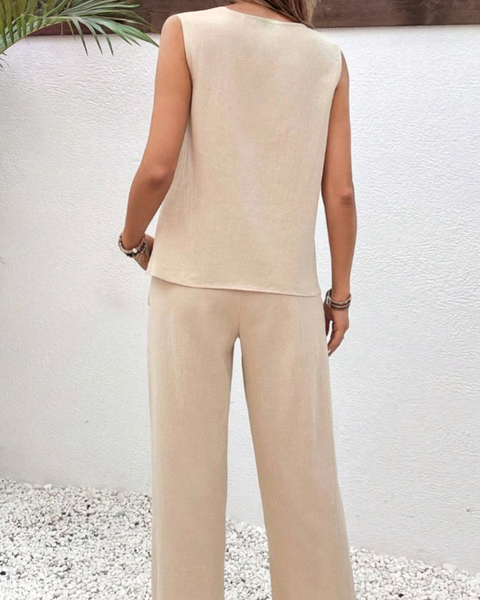 Ropa de moda, Outfit mujer, conjuntos frescos,  conjuntos de pantalón, conjuntos comodos, conjuntos casuales,  conjuntos,  conjunto mujer,  Conjunto de pantalón y blusa, conjunto corto,  conjunto con pantalón largo,  conjuntos beige, 