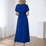 Vestidos mujer,  Vestidos largos elegantes,  Vestidos formales,  Vestidos elegantes,  Vestidos casuales,  vestidos,  vestido largo,  Vestido,  Ropa de moda,  Outfit mujer,  Vestido azul