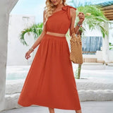 Ropa de moda, Outfit mujer, conjuntos frescos, conjuntos cortos, conjuntos comodos, conjuntos casuales, conjuntos, conjunto mujer, Conjunto de falda y blusa, conjunto con falda