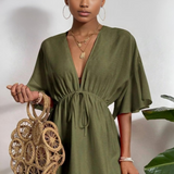 Vestidos mujer,  Vestidos elegantes,  Vestidos cortos,  Vestidos casuales,  vestidos,  Vestido corto,  Vestido,  Ropa de moda,  Outfit mujer, Vestidos verdes,