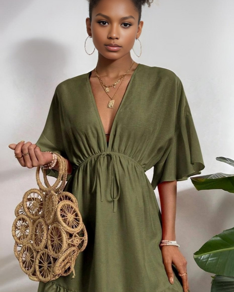 Vestidos mujer,  Vestidos elegantes,  Vestidos cortos,  Vestidos casuales,  vestidos,  Vestido corto,  Vestido,  Ropa de moda,  Outfit mujer, Vestidos verdes,