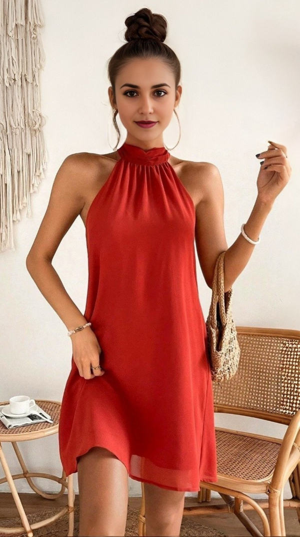 Vestidos mujer, atributo, atributo.co, Vestidos elegantes, Vestidos corto, Vestidos casuales, vestidos, Vestido corto, Vestido, Ropa de moda, Outfit mujer, vestido, vestido corto rojo, vestido rojo