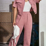 Ropa de moda, Outfit mujer, conjuntos frescos,  conjuntos de pantalón, conjuntos comodos, conjuntos casuales,  conjuntos,  conjunto mujer,  Conjunto de pantalón y chaleco, conjunto corto,  conjunto con pantalón largo,  conjunto con chaqueta y pantalon,